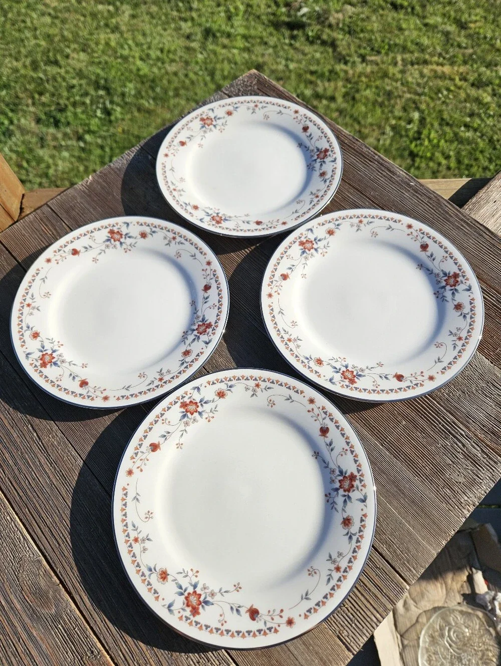 Vintage Cottagecore Noritake Adagio 7237 Bread Dessert Plates 6.25